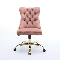 BÜRUSTUHL Rosa Höhenverstellbar - Pink, Metall (63/98/50cm) - PANGIVO