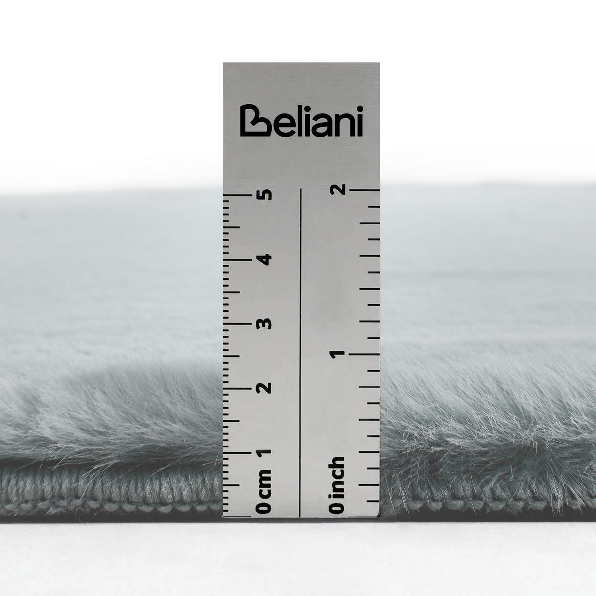 TEPPICH Hellgrau 160/160 cm Vantira - Hellgrau/Grau, Kunststoff (160/160cm) - Beliani