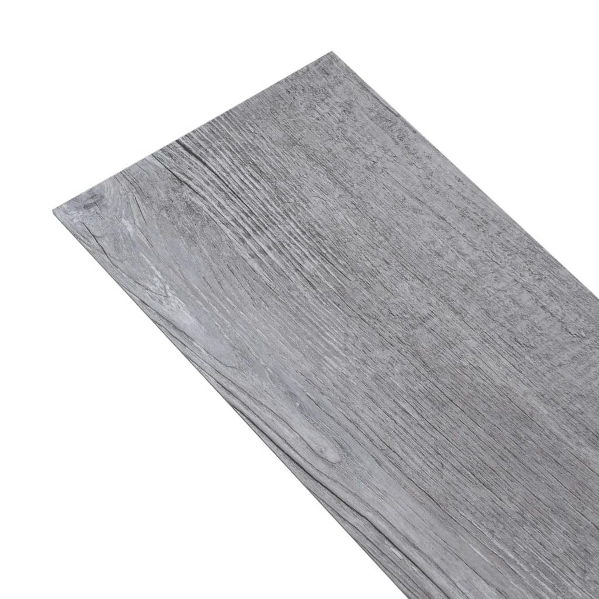 VINYLBODEN PVC-Dielen selbstklebend | 2mm Stärke | Laminat Viny | Holzgrau , 2,51 m² - Hellgrau, Kunststoff (91.5/15.2/1.3cm) - DELUKE