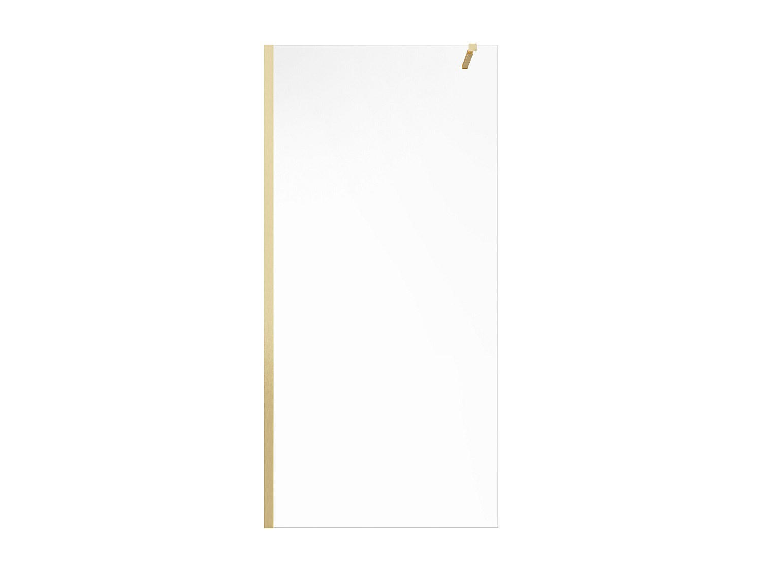 DUSCHWAND - 140 cm x 0.6 cm - Metall, Glas - Goldfarben - DAREN - Goldfarben, Glas/Metall (140/200cm) - Vente-Unique