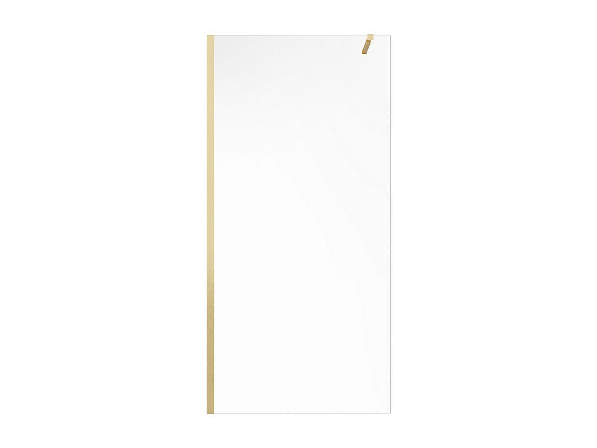 DUSCHTRENNWAND Seitenwand italienische Dusche - 140 x 200 cm - Goldfarben - DAREN - Goldfarben, Metall (140/200cm) - Vente-Unique