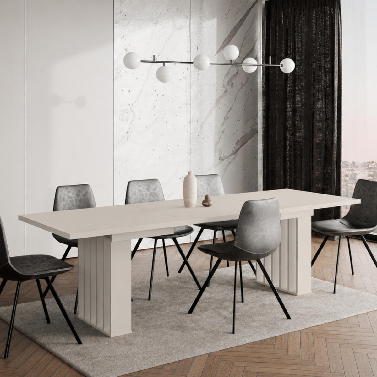 ESSTISCH Ausziehbar 160-240 cm Kaschmir - Kaschmir, Holzwerkstoff (240/80/75cm) - Home Collective