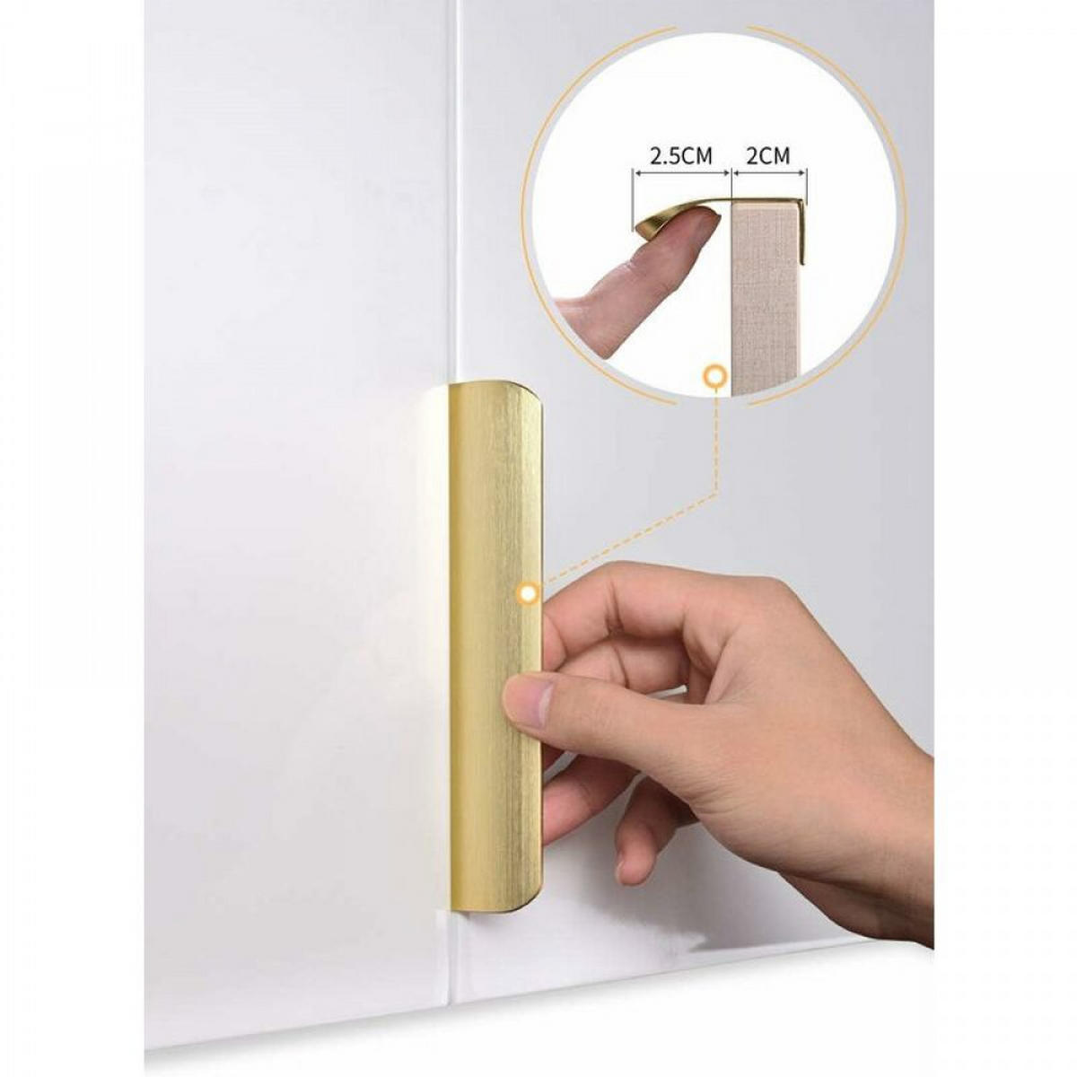 MÖBELGRIFF Gold 10er-Set 128 mm - Goldfarben, Metall (4.3/2/15cm)