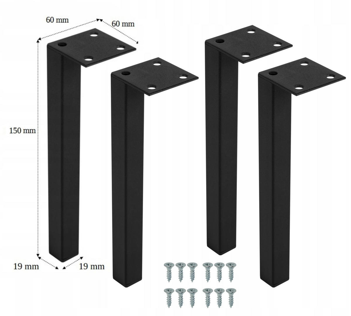 WASCHBECKUNTERSCHRANK FLOW + Platte Schwarz matt 60/57/46 cm - Schwarz, Holzwerkstoff (60/57/46cm) - Rodan