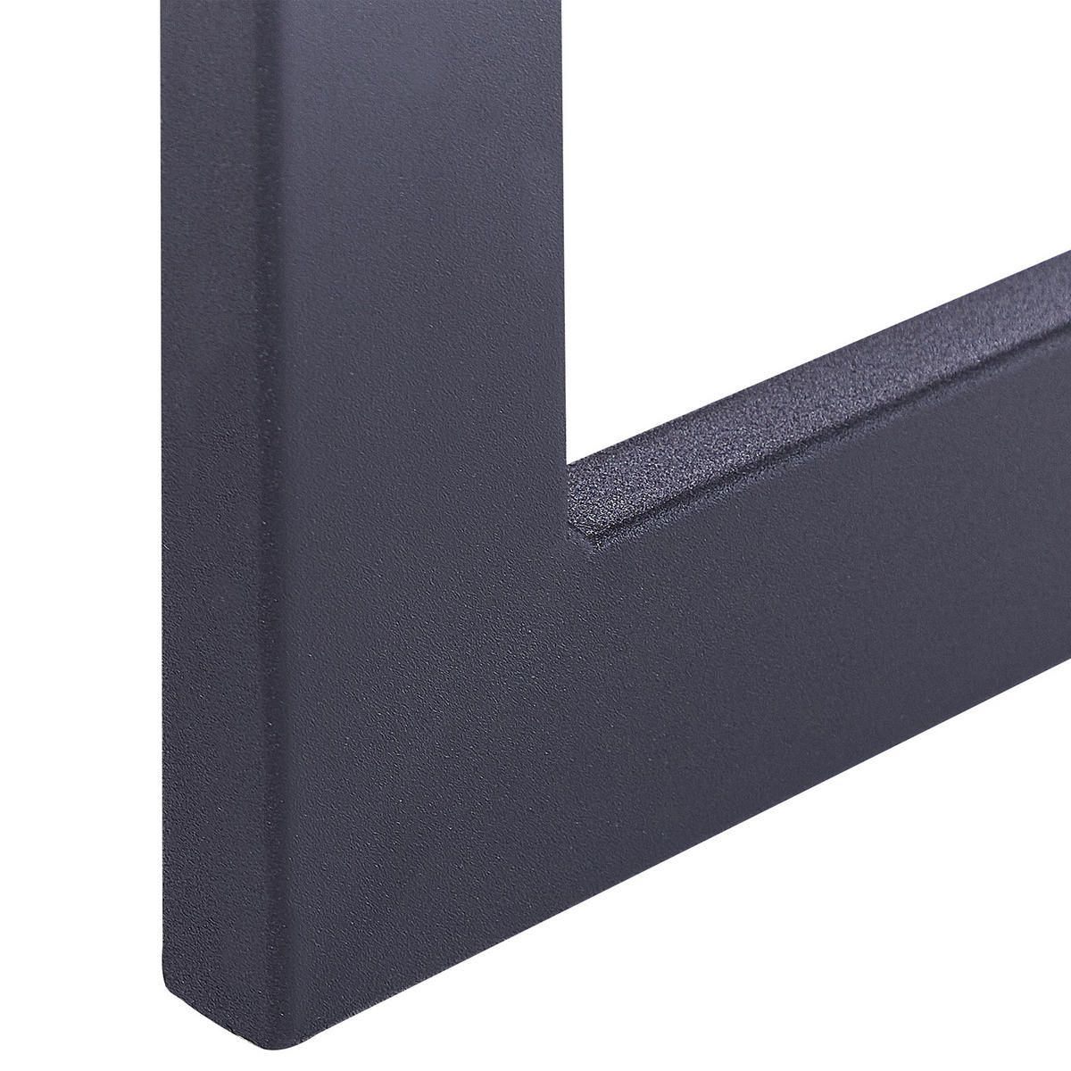 SCHREIBTISCH heller Holzfarbton/schwarz 120/55/76 cm Vida - Hellgrau, Holzwerkstoff (55/120/76cm) - Beliani