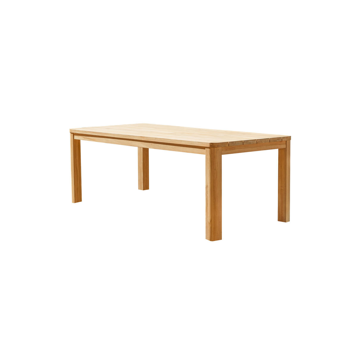 GARTENTISCH Leon Natur aus Teak - Naturfarben, Holz (102/204/76cm) - Tikamoon