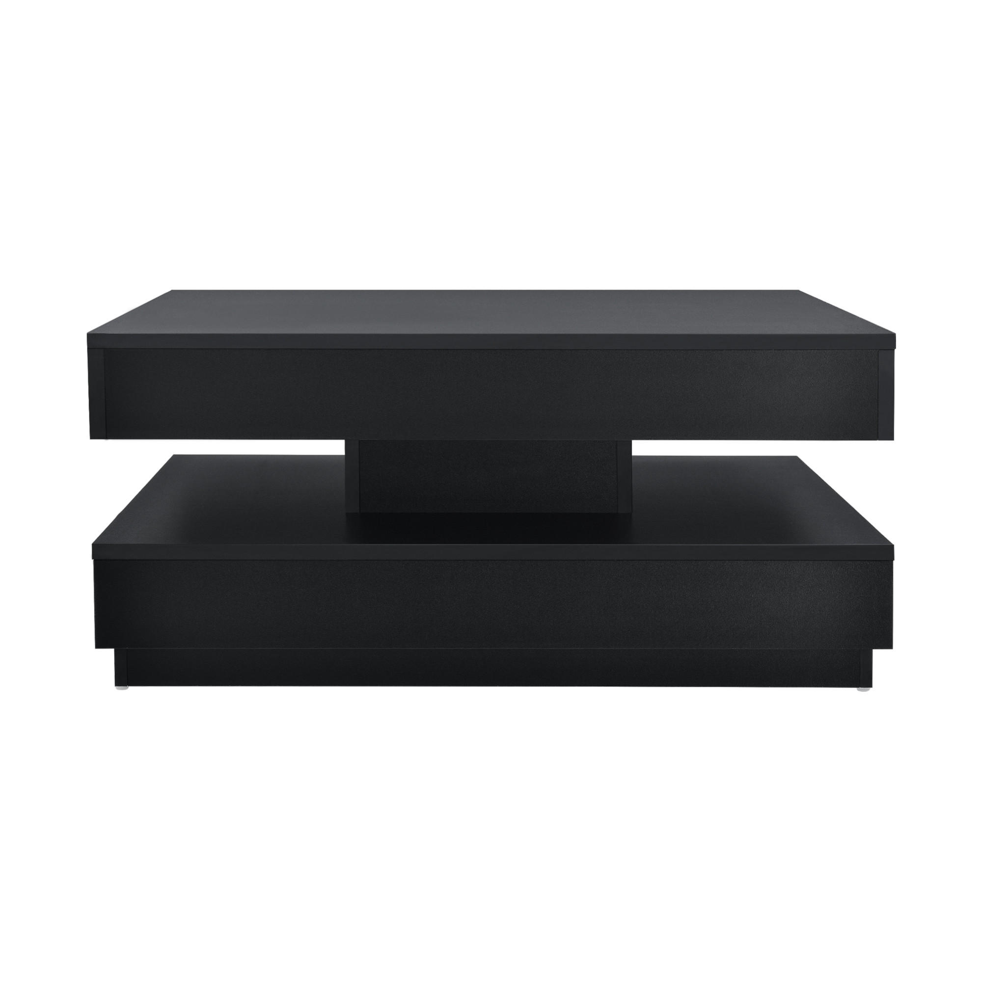 COUCHTISCH Florenz 76/76/38 cm - Schwarz, Holzwerkstoff (76/76/38cm) - [en.casa]