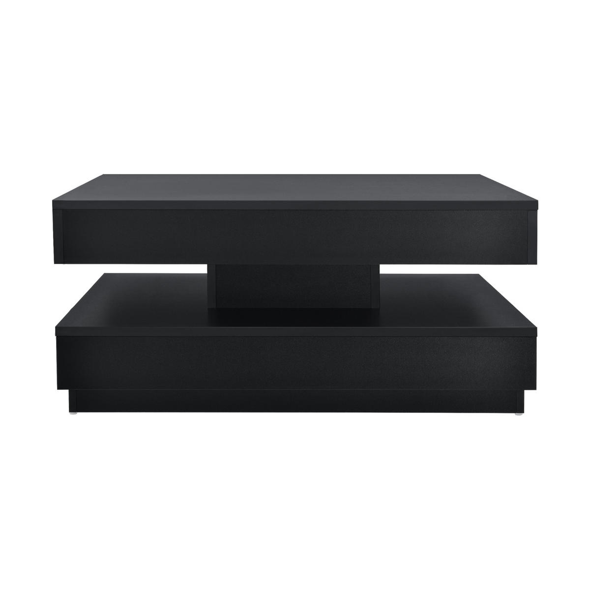COUCHTISCH Florenz 76/76/38 cm - Schwarz, Holzwerkstoff (76/76/38cm) - [en.casa]