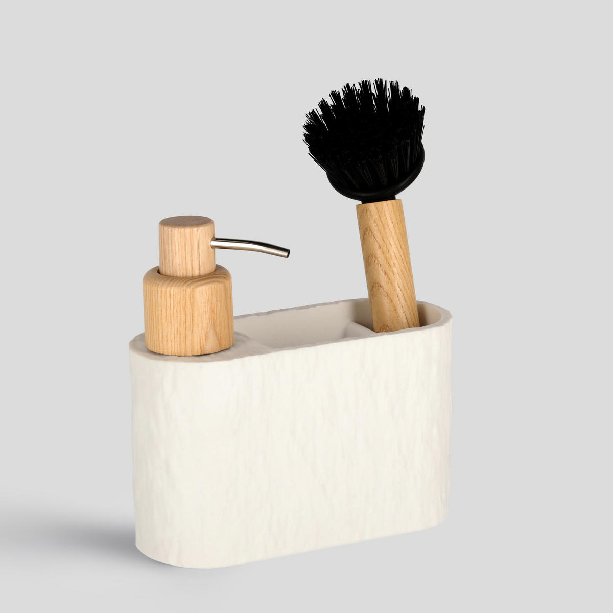 SEIFENSPENDER Pillar 15x15x6.5cm - Weiß, Kunststoff (15/15/6.5cm) - home&you