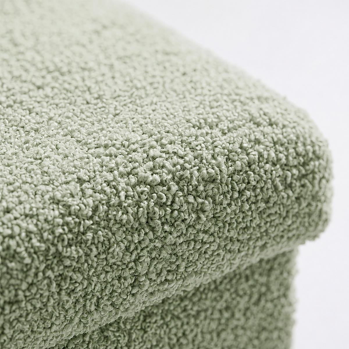 BÄNK Salviagrön teddytyg förvaring 38x76x38 cm - Grön, Träbaserade material/Textil (76/38/38cm) - Relaxdays