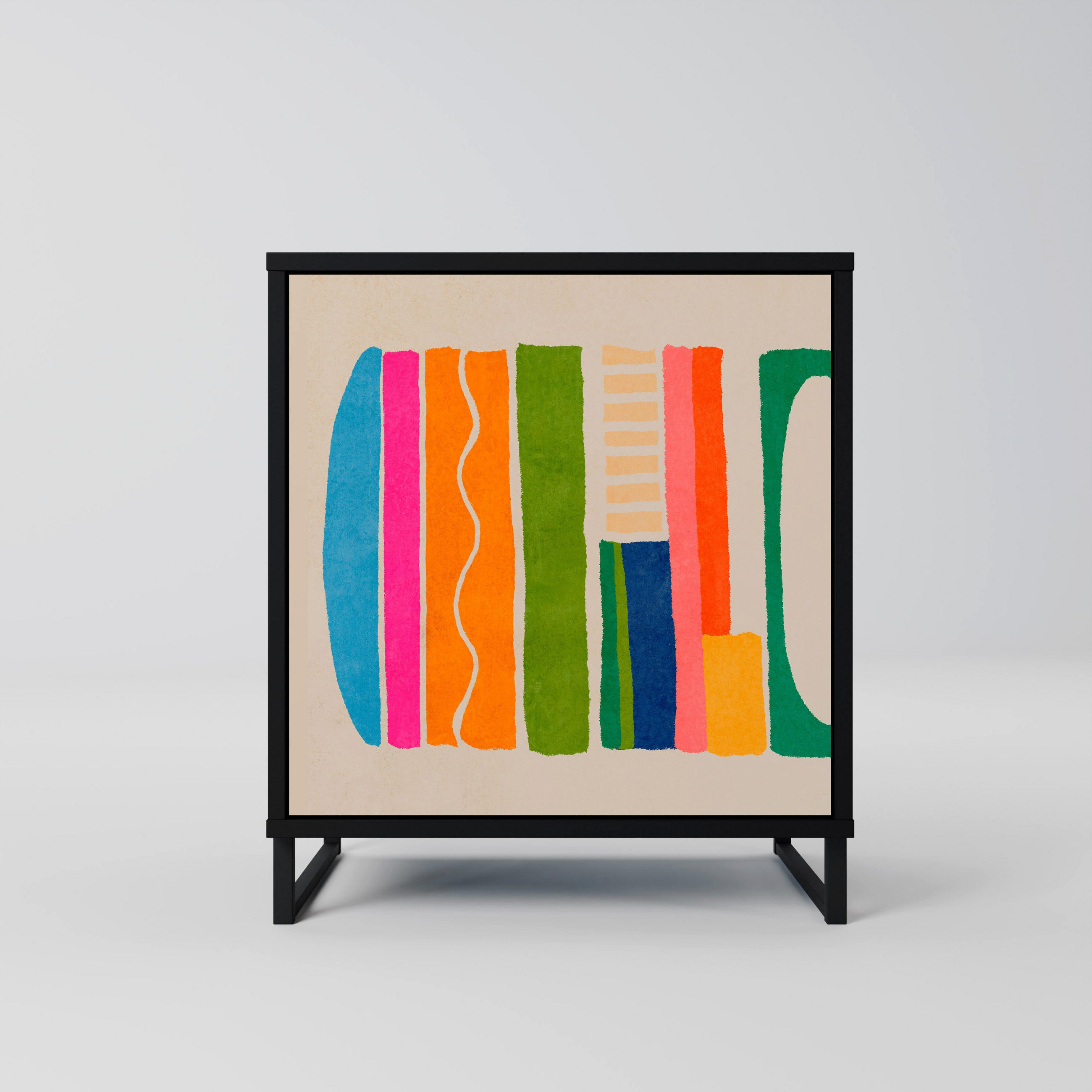 SpaceRebels Sideboard Schwarz 57.5x67.5x42 cm