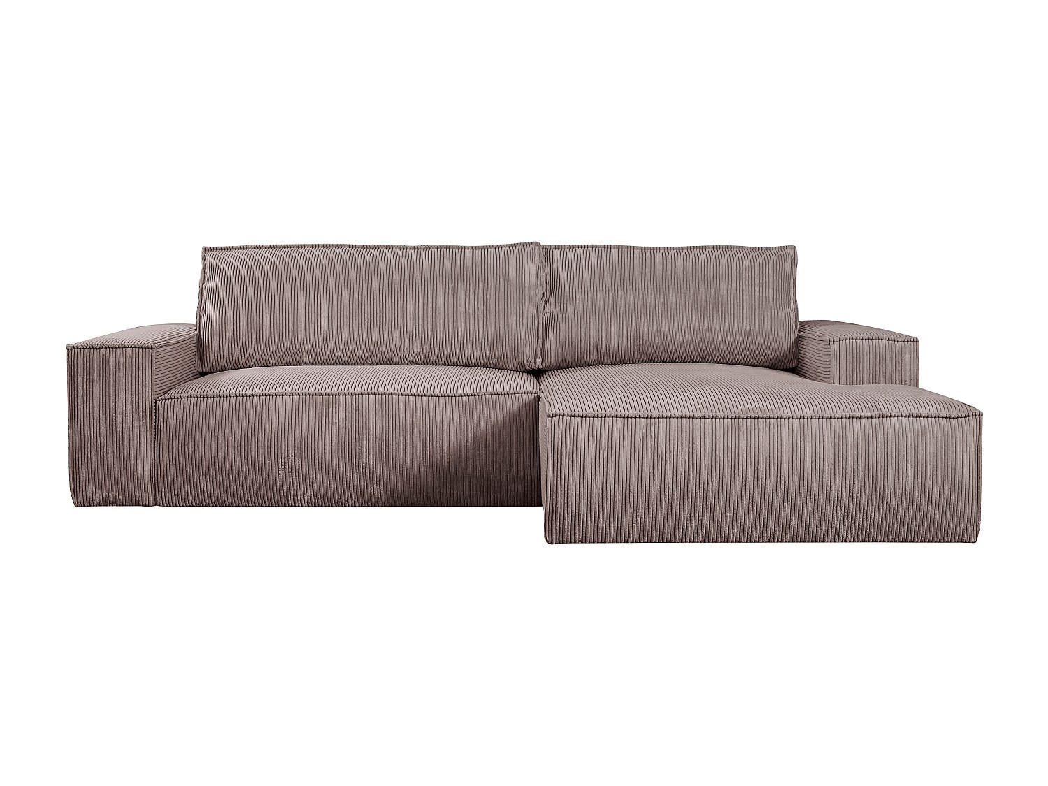 SCHLAFSOFA - 4 Personen - samt - malve Amelia - Mauve, Textil (267/85/167cm) - Vente-Unique
