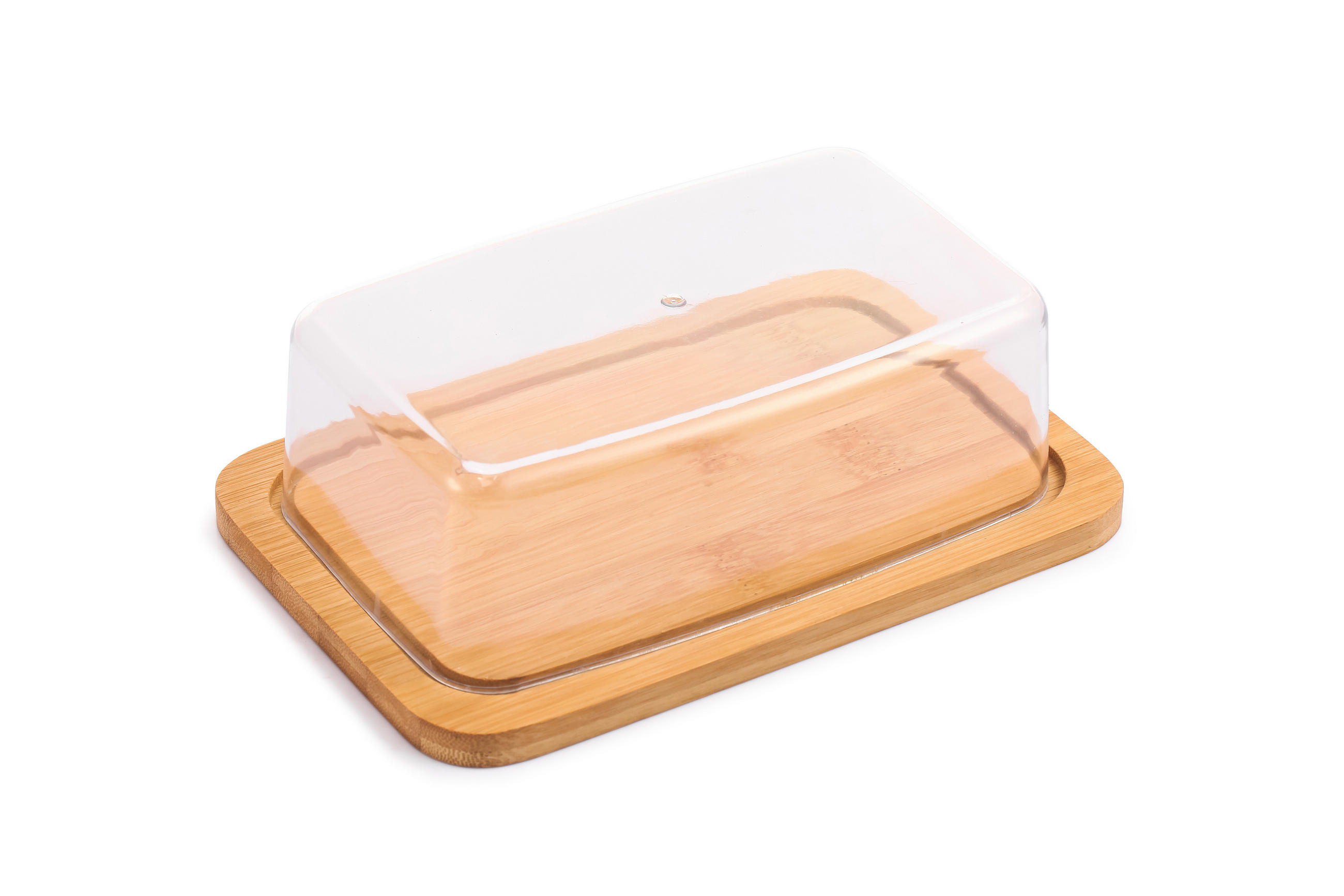 BUTTERDOSE Modern Kitchen Naturfarbe 19/12.5/6.2 cm Holz - Naturfarben, Holz (12.5/6.2/19cm) - Mondex