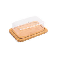BUTTERDOSE Modern Kitchen Naturfarbe 19/12.5/6.2 cm Holz - Naturfarben, Holz (12.5/6.2/19cm) - Mondex