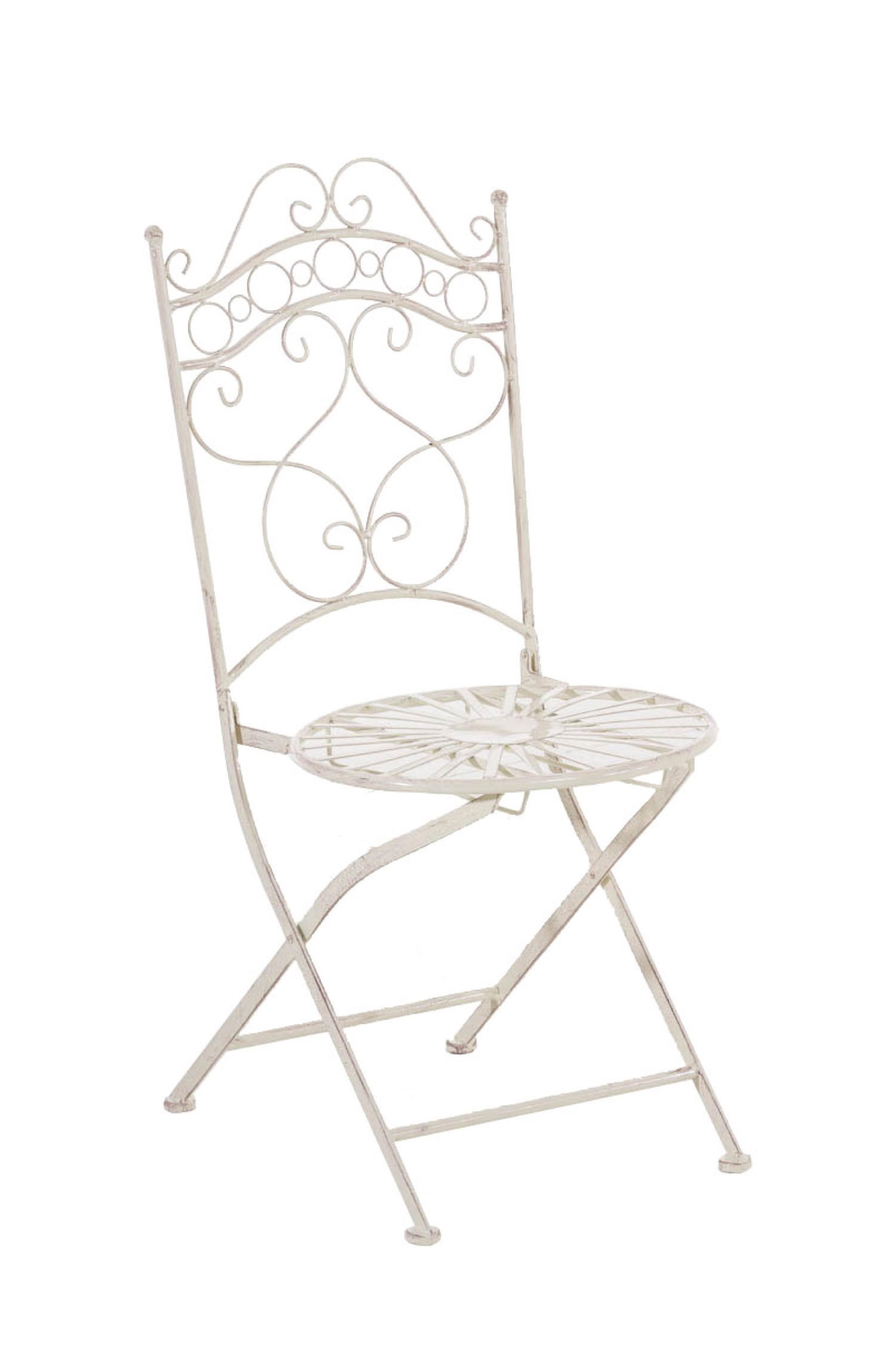 GARTENSTUHL Indi antik-creme - Naturfarben, Metall (40/92/50cm) - TPFGarden