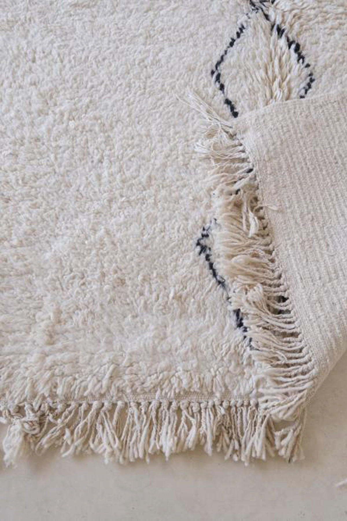 BERBERTEPPICH aus reiner Wolle 161x 228 cm - Weiß, Naturmaterialien (161/228cm) - AFK Living