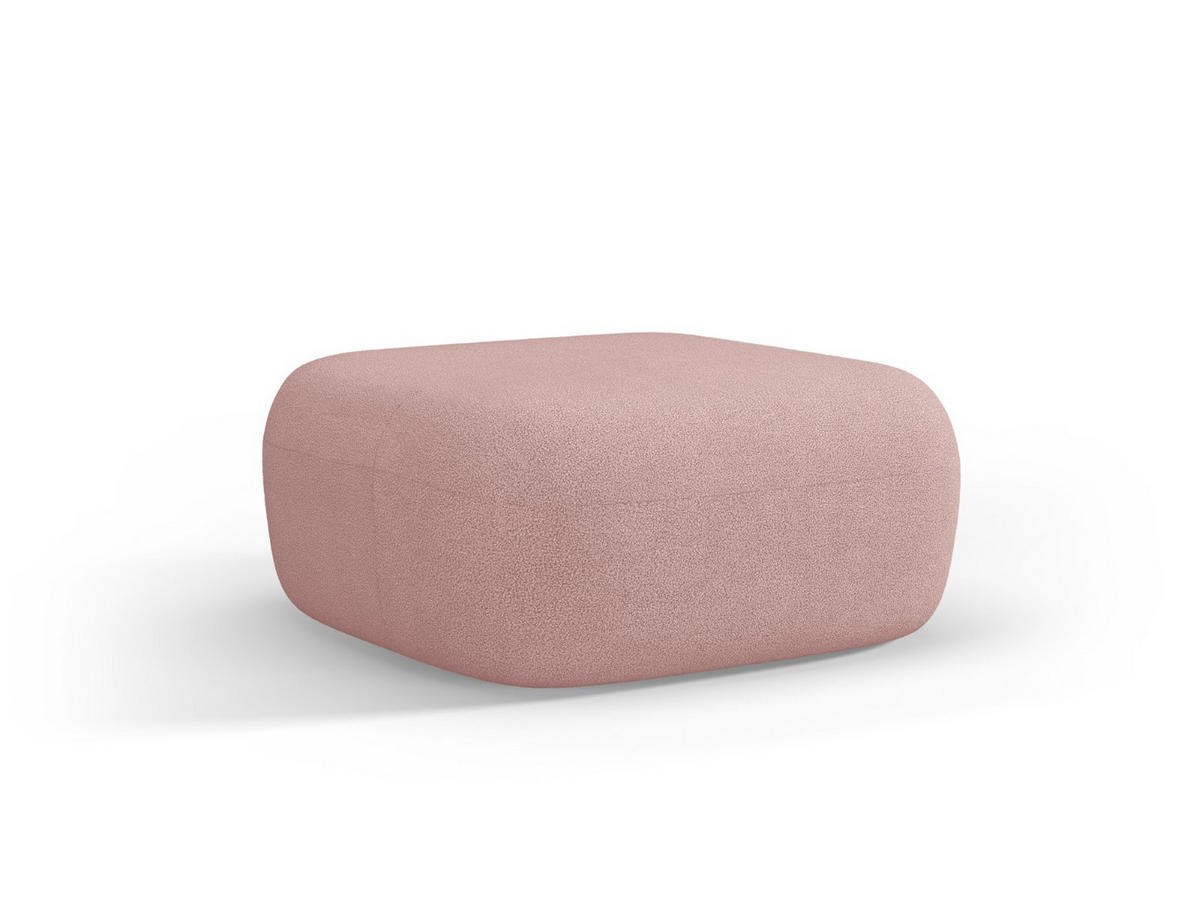 POUF Jenny aus Boucle puderrosa - Altrosa, Textil (88/40/90cm) - Micadoni