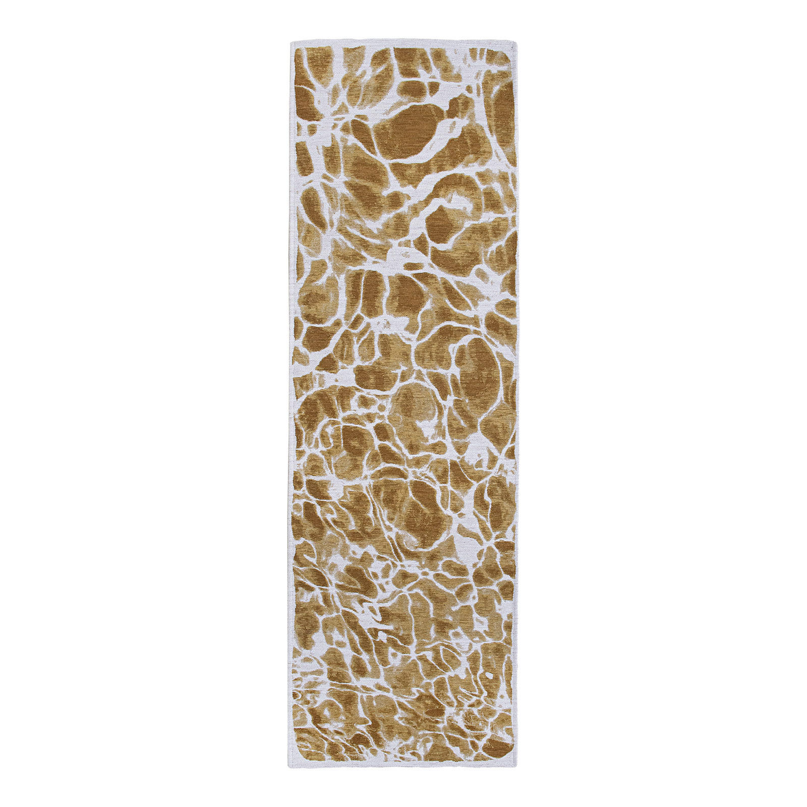 TEPPICH Flachgewebe GOLD WAVES 80 x 250 cm - Gelb, Textil (80/250cm) - Novatrend