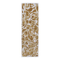TEPPICH Flachgewebe GOLD WAVES 80 x 250 cm - Gelb, Textil (80/250cm) - Novatrend