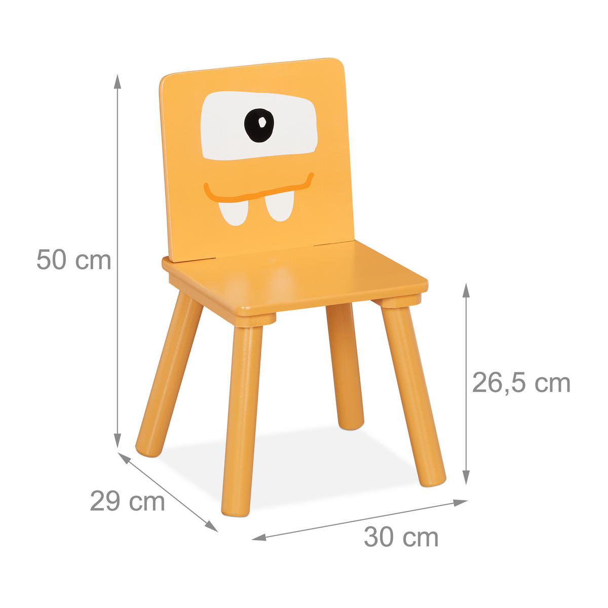 3-TLG.KINDERSITZGRUPPE - Multicolor, Holz/Holzwerkstoff (60/44/60cm) - Relaxdays