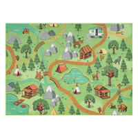TEPPICH Rebel Roads 95/200 cm - Pastellgrün, Textil (95/200cm) - rugsX