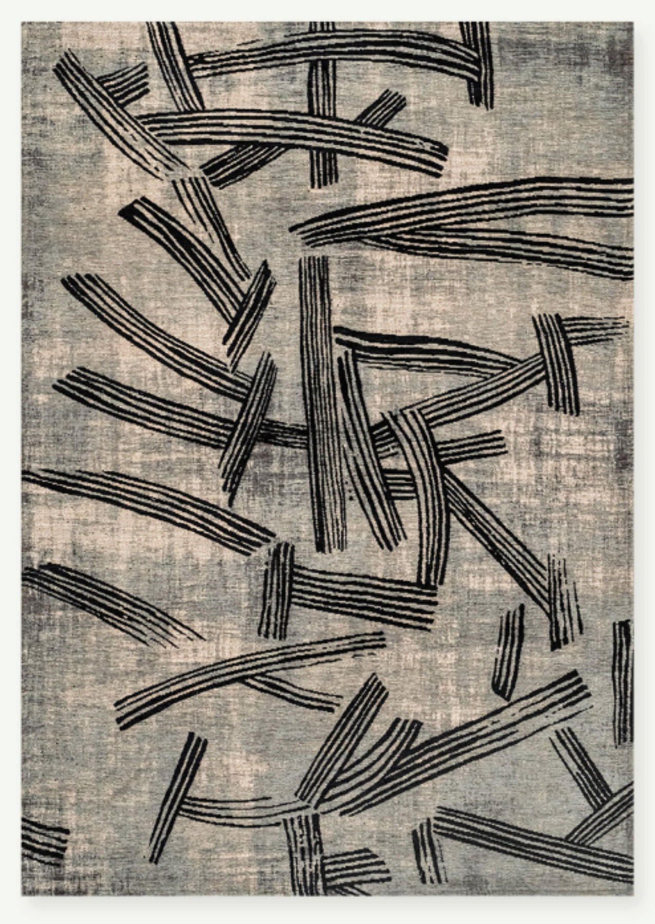 TEPPICH modern Flachgewebe KATANA Grau 140 x 200 cm - Grau, Textil (140/200cm) - Novatrend