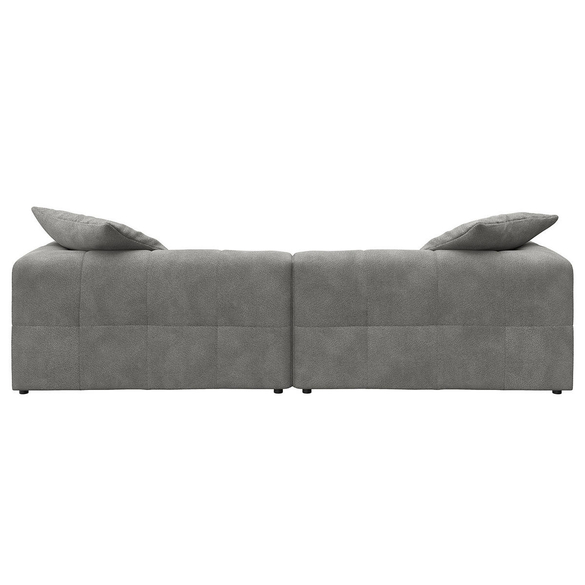 BIGSOFA - Grau, Holz/Kunststoff (272/70/126cm) - home24
