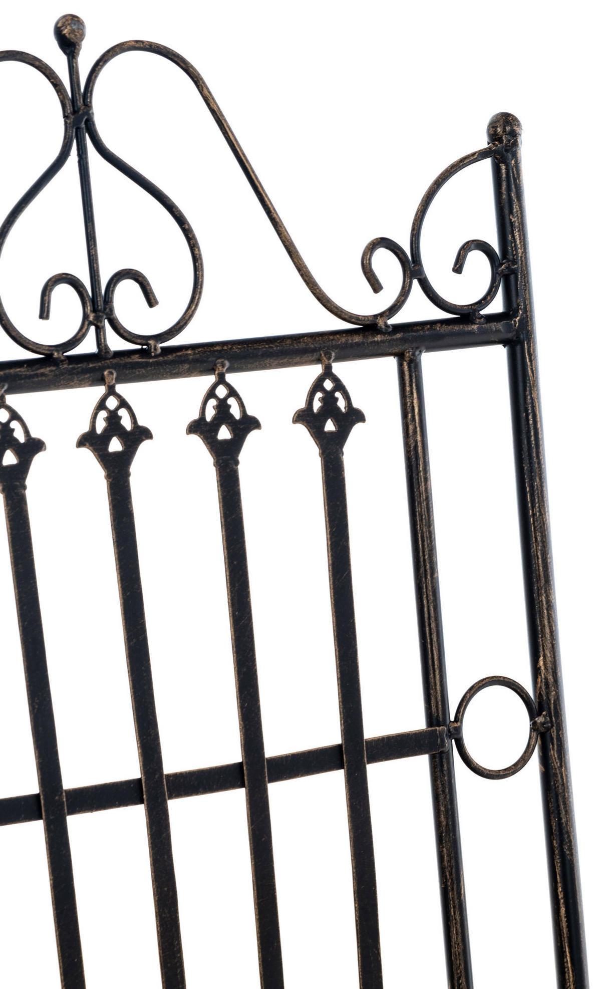 GARTENKLAPPSTUHL Metall bronze - Bronzefarben, Metall (39/94/53cm) - CLP