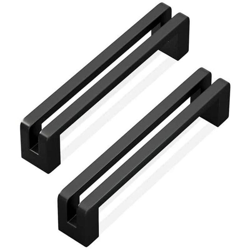 MÖBELGRIFF 10er-Set 160 mm Zinklegierung - Schwarz, Metall (1/3/16.8cm)