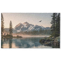 KOBERCE - Hory - Voda - Stromy - 150x90 cm - viacfarebná, textil/plast (150/0.4cm) - OnlyWow