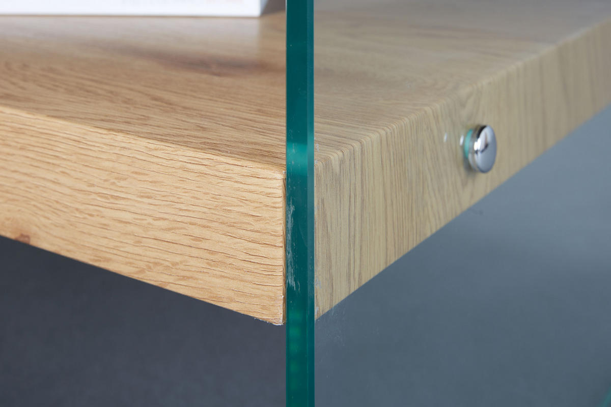 COUCHTISCH 1 Ablage Wildeiche Dekor - Eiche Wotan, Holzwerkstoff (60/110/46cm) - ebuy24