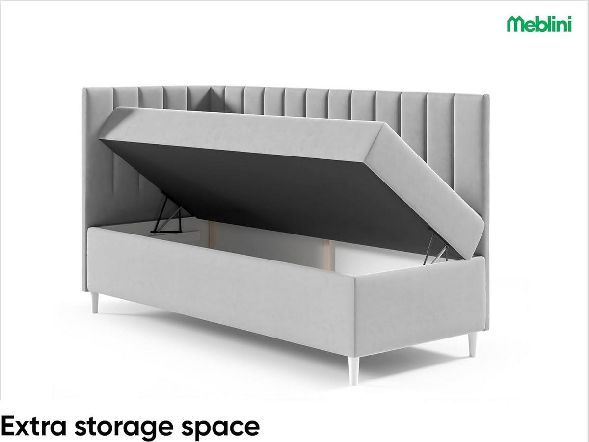 KINDERBETT MAYA 3 - Beige/Weiß, Holzwerkstoff (96/208cm) - Meblini