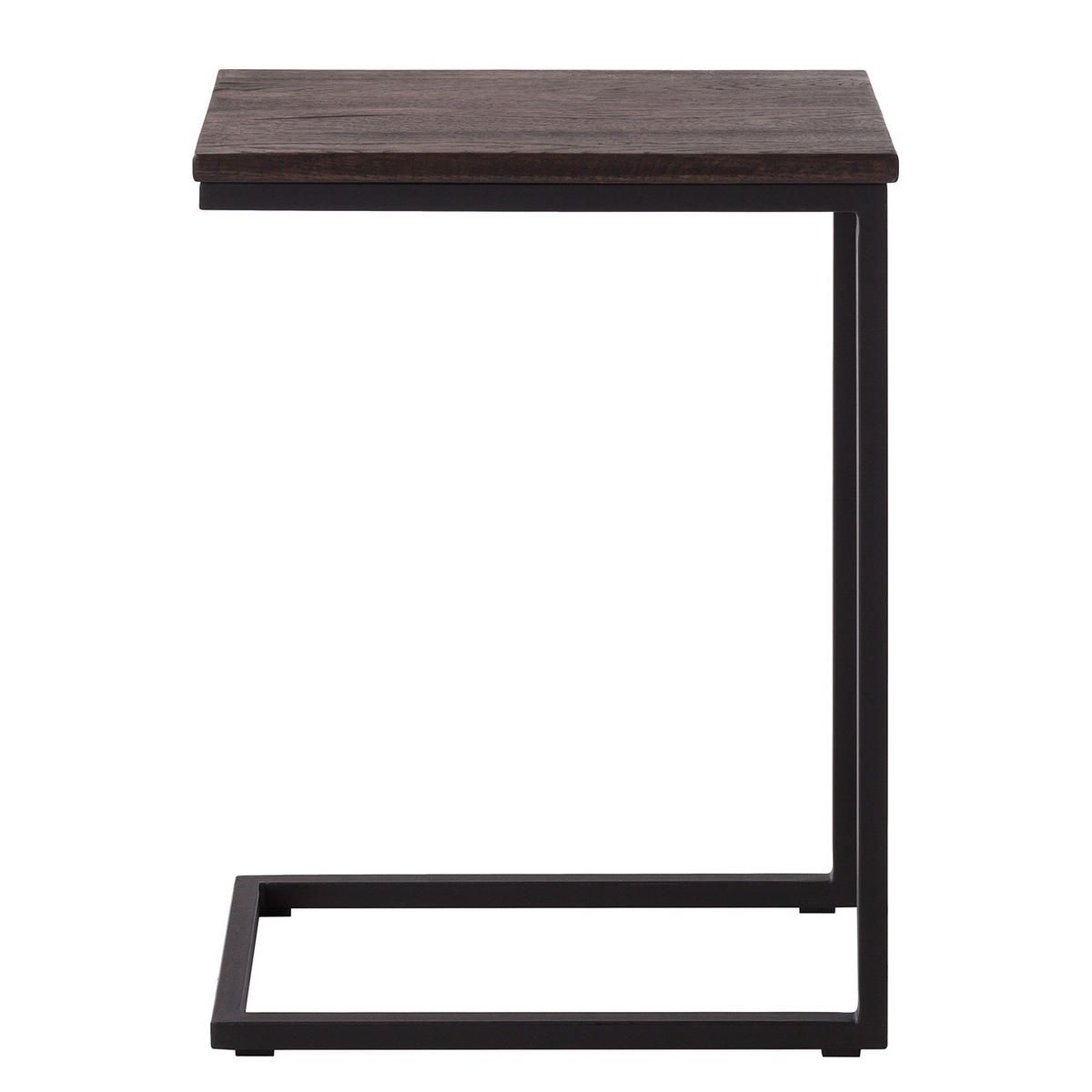 BEISTELLTISCH - Metall / Massivholz - Eiche - Eichefarben, Holz/Metall (30/45/60cm) - home24
