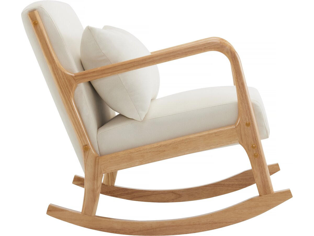 SCHAUKELSESSEL Clinton Beige - Beige, Holz/Textil (65/80/81cm) - Habitat Garten
