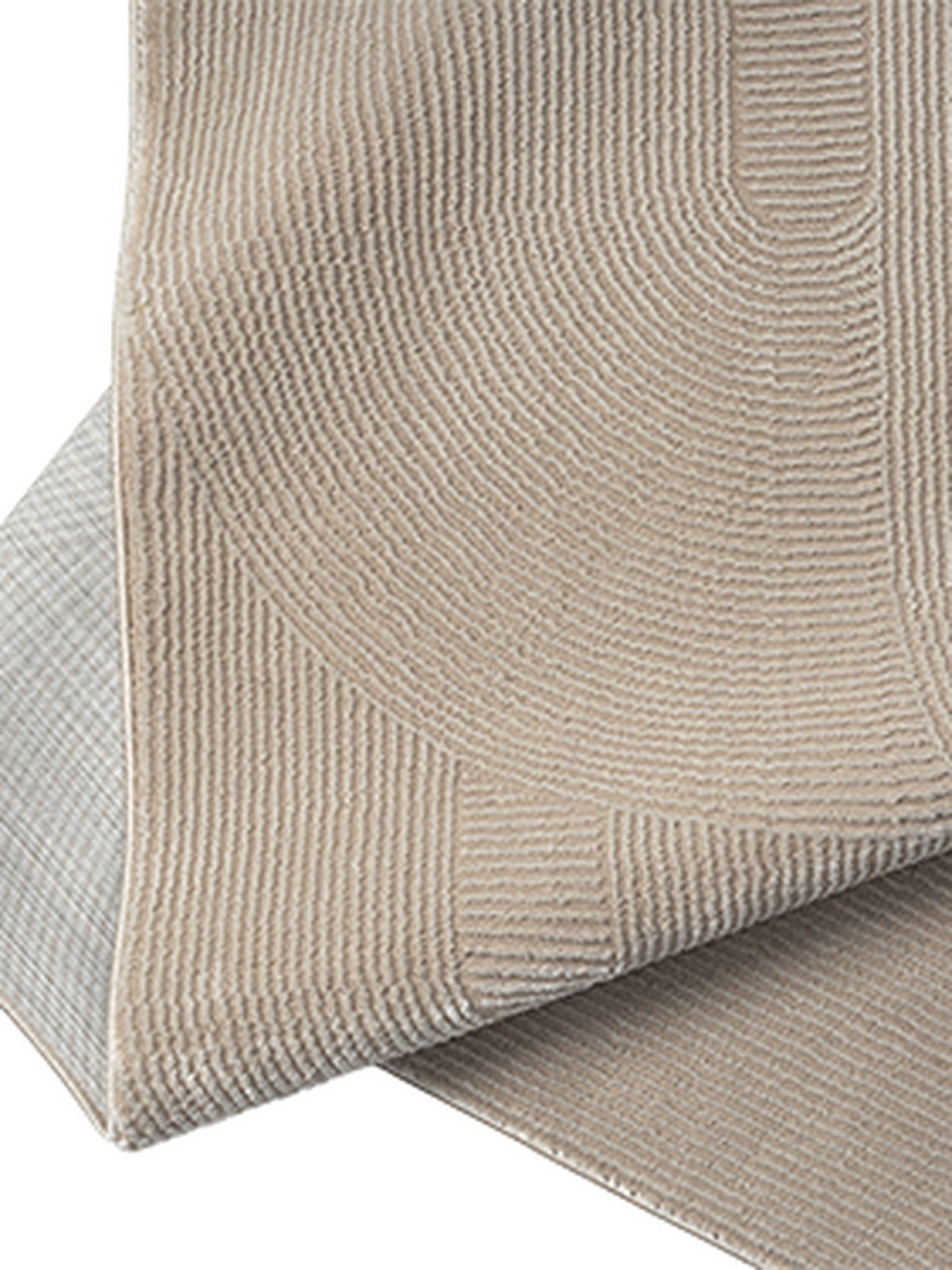 TEPPICH Kurzflor KASOS Waschbar Geometrisch Polyester Beige 160 x 230 cm - Beige, Textil (160/230cm) - KADIMA DESIGN