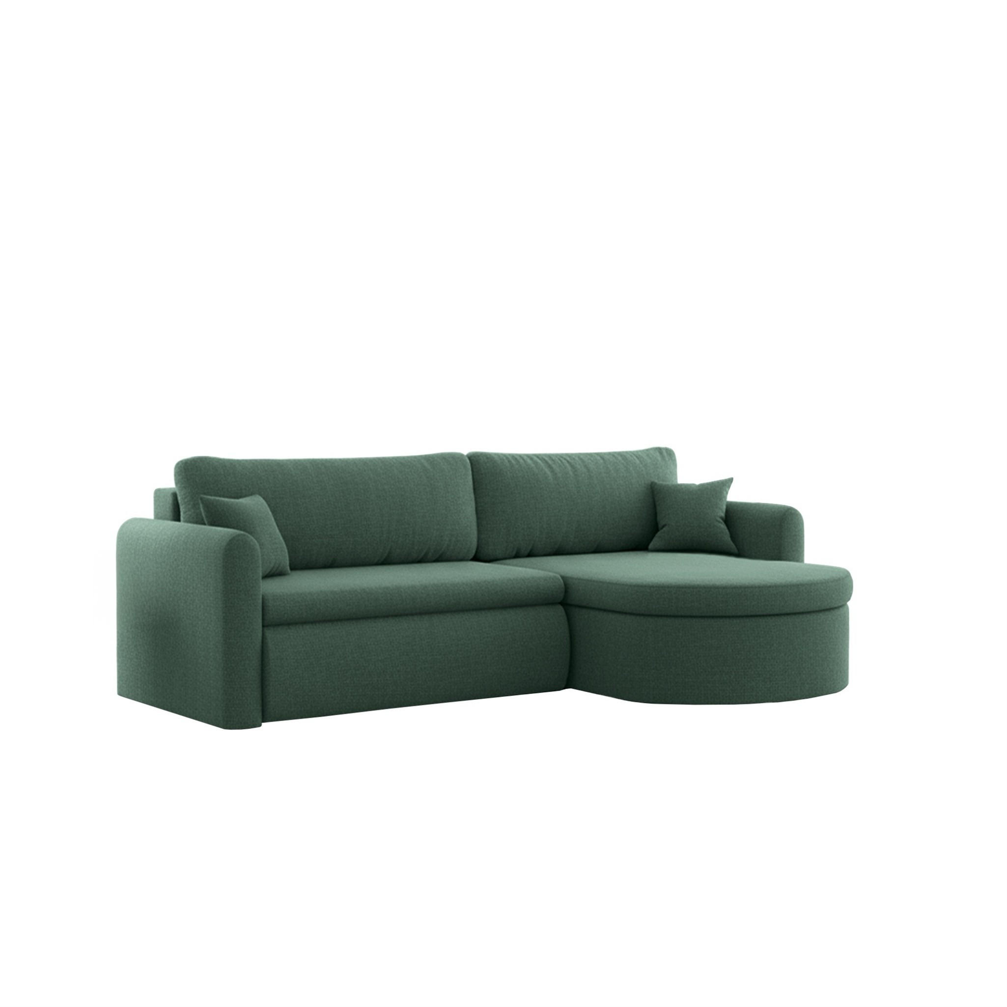 Fun Möbel Ecksofa Grün 250x160 cm