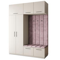 GARDEROBENSCHRANK REMA 180/240/60 cm Modern Garderobe-Set Kaschmir - Kaschmir/Lila, Holzwerkstoff (180/240/60cm) - MASSENO