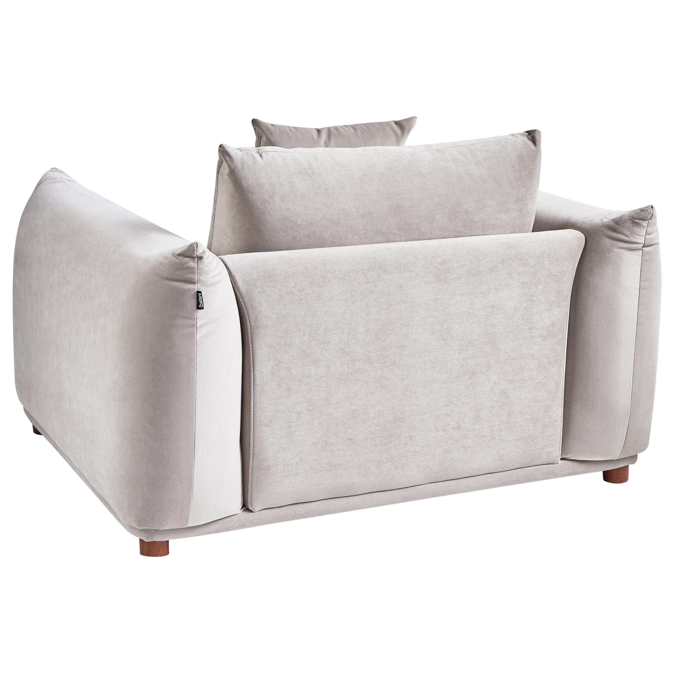 Beliani Sessel Taupe, Braun 120x74x108 cm