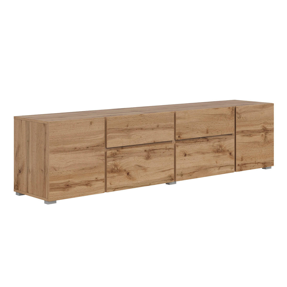 TV STOLÍK Maxis Drevo - hnedá, kompozitné drevo (195/48/40cm) - Petits-meubles