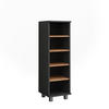 MIDISCHRANK Ilias Anthrazit/Goldkraft Eiche 30.2 x 95 cm mit 5 offenen Fächern - Honigeiche/Anthrazit, Holzwerkstoff (30.2/95/30cm) - Vicco