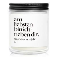 DUFTKERZE im Glas Lavendelduft 35h Brennzeit - Schwarz, Paraffin (8.8cm)