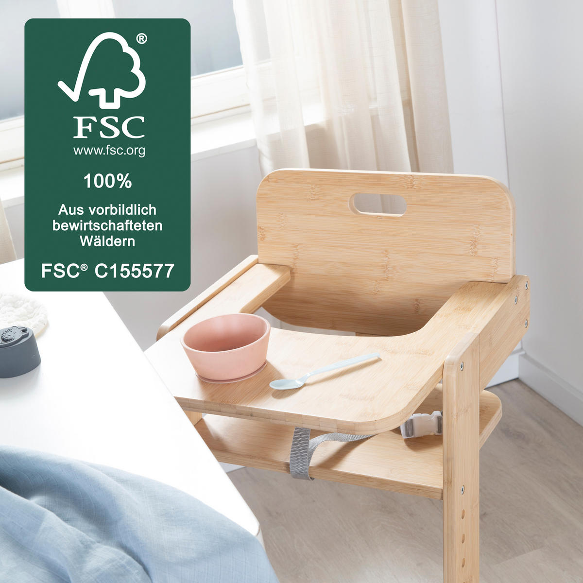 HOCHSTUHL Nature Up Bambus - Naturfarben, Holz (45/86/50cm) - Roba