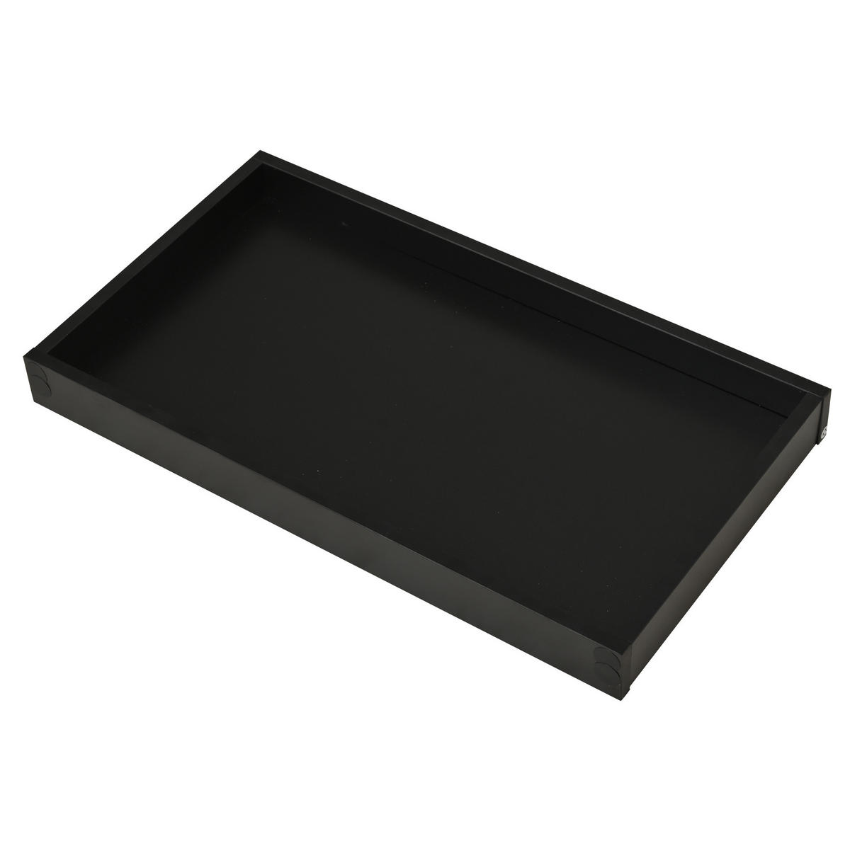 COUCHTISCH aus Holzwerkstoff und Glas 90x45x35,5 cm in Schwarz mit LED - Schwarz, Holzwerkstoff (90/45/35.5cm) - Modfu