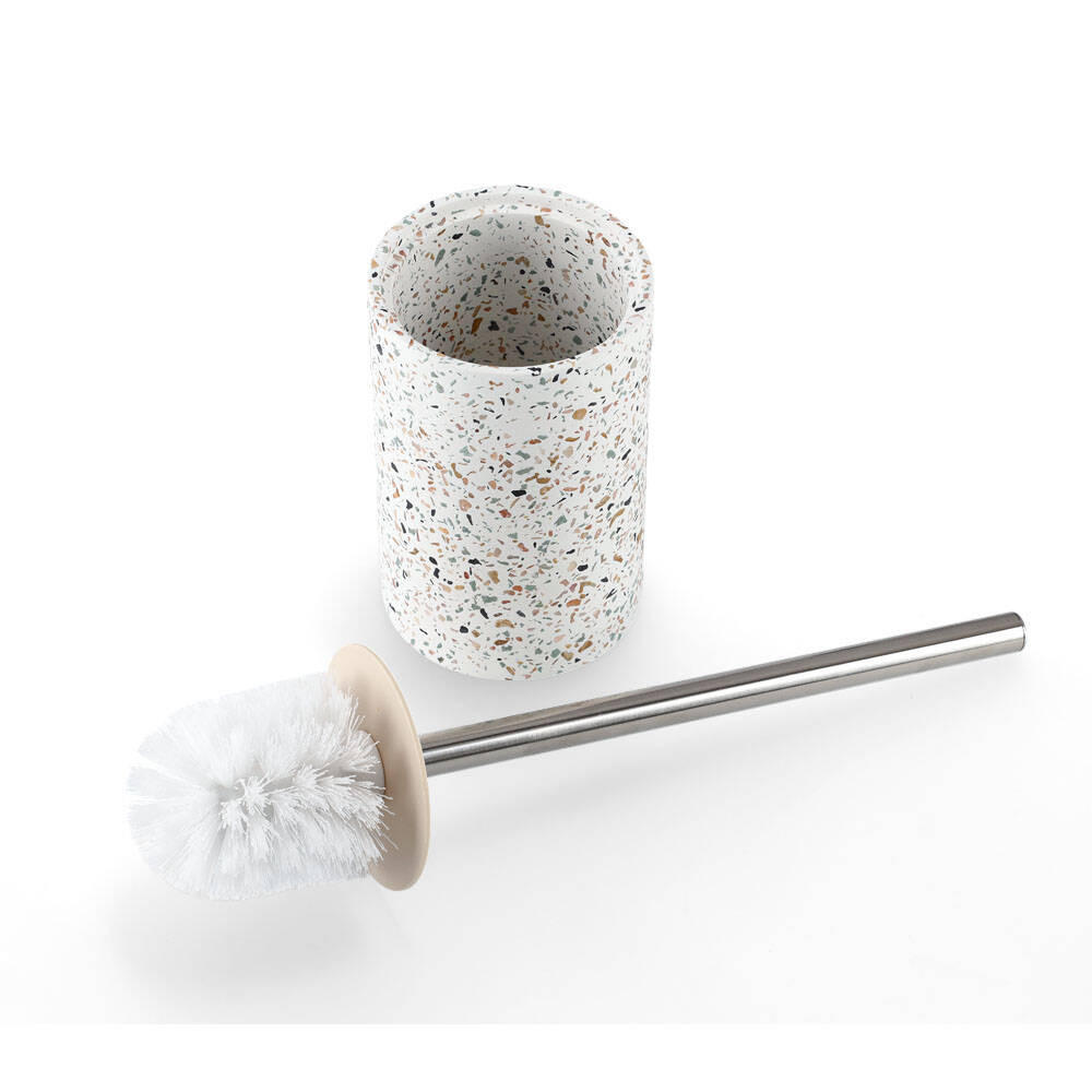 WC-BÜRSTE Terrazzo Ø 10,3 cm - Multicolor, Stein (10.3/4.2/10.3cm)