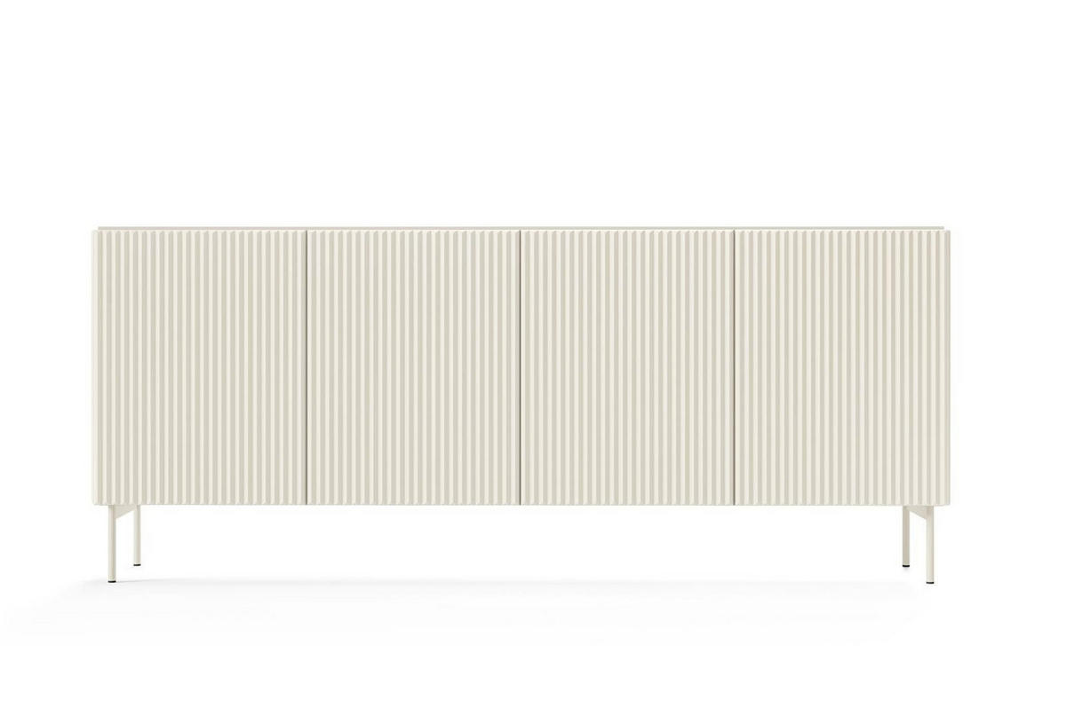 SIDEBOARD Tutti Kaschmir, viertürige - Kaschmir, Holzwerkstoff/Metall (195/81/40cm) - Bettso