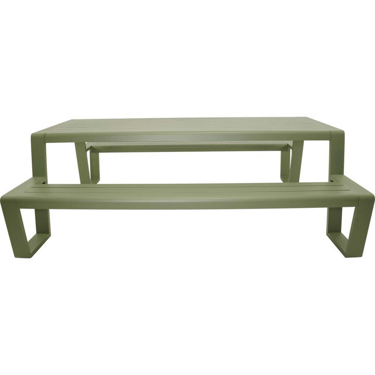 PICKNICK-SET Estilo - Grün - 220/183/74 cm - Grün, Metall - Lesli Living