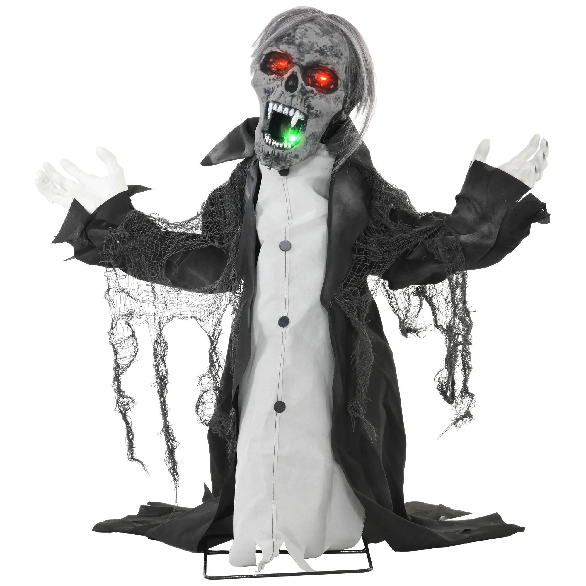HALLOWEEN DECORATIONS - Grau, Kunststoff (32/75/102cm) - HOMCOM