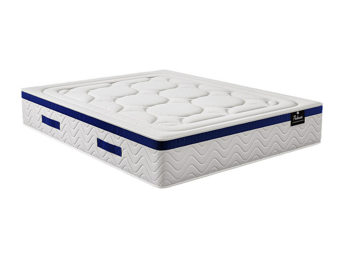 STANDARDMATRATZE - 2 Personen - Stoff - Weiß - - Weiß, Textil (140/190cm) - Vente-Unique