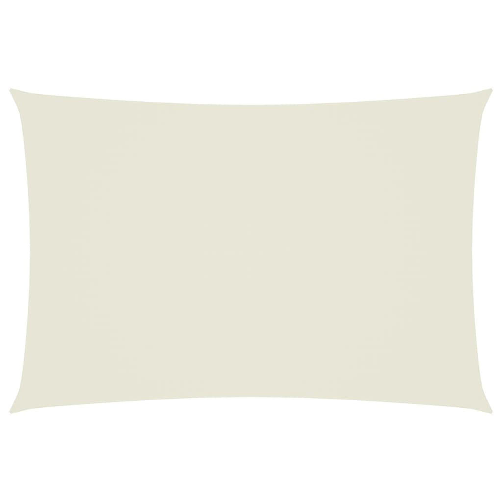 SONNENSEGEL Oxford-Gewebe Rechteckig 2,5x4,5 m Creme - Creme, Textil (450/250cm) - furnicato