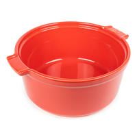 SOUFFLÉ-SCHALE Keramik Appolia 22cm Rot Spülmaschinenfest - Rot, Keramik (24.5/21.5/9.7cm) - PEUGEOT